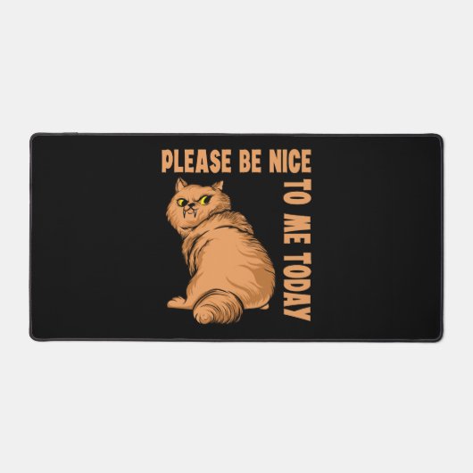 Funny Cat Quote Tomcat-design Bureaumat (Voorkant)