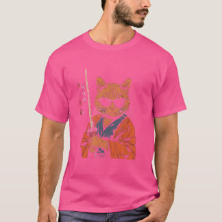 Funny Cat Samurai Japans Dierenvriend Jongens Meis T-shirt
