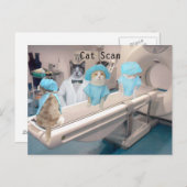 Funny Cat Scan Afbeelding Briefkaart (Voorkant / Achterkant)