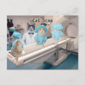 Funny Cat Scan Afbeelding Briefkaart (Voorkant)