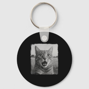 Funny Cat Selfie Meme Graphic Voor Mannen Vrouwen Sleutelhanger