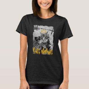 Funny Cat selfie met rottweiler, grappige hond en  T-shirt