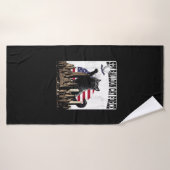 Funny Cat Spy Balloon Badhanddoek (Badhanddoek)