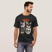 Funny Cat T, Cat Lover, Cat Hiss, Katteneigenaar T-shirt (Voorkant volledig)
