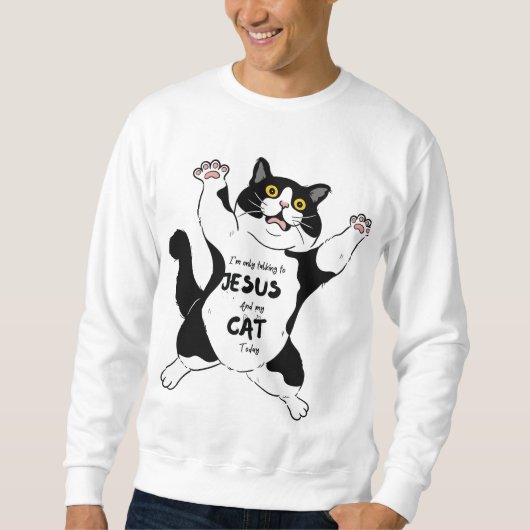 Funny cat T-shirt, Bont Mama T-shirt, katteneigena Trui (Voorkant)