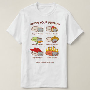 Funny Cat T-SHIRT - WEET UW PURRITO