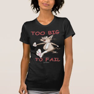Funny Cat te groot om te mislukken T-shirt