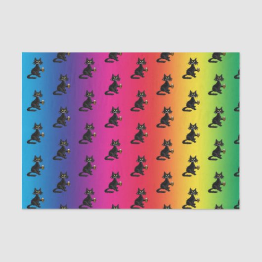 Funny Cat Tissue Paper Tissuepapier (Voorkant)