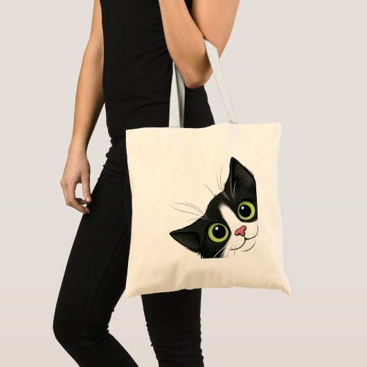 Funny Cat Tote Bag (Voorkant (product))