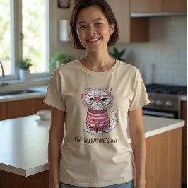 Funny Cat Valentijn T-shirt