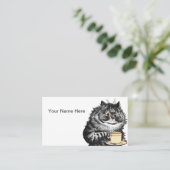  Funny Cat Visitekaartje (Staand voorkant)