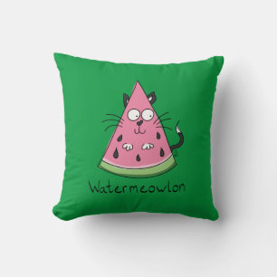 Funny Cat Watermelon Cute Kinder Kussen