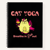 Funny Cat Yoga Notitieboek (Voorkant)