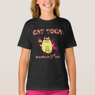 Funny Cat Yoga T-shirt