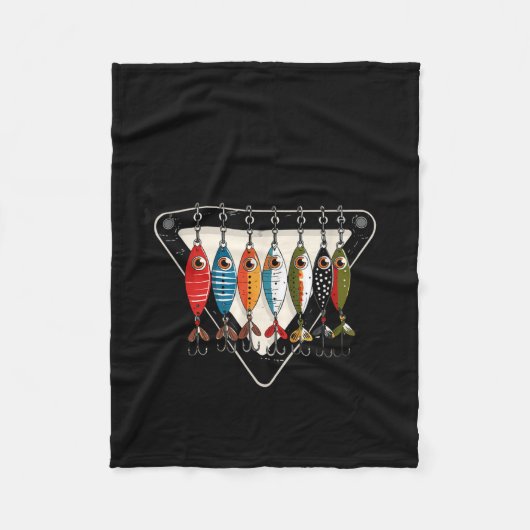 Funny Catch Ya Later Fishing Lure Angler Fisherman Fleece Deken (Voorkant)