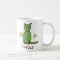 Funny "Catcus" Cactus Drawing