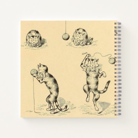 Funny Catnip Cat Notitieboek (Achterkant)