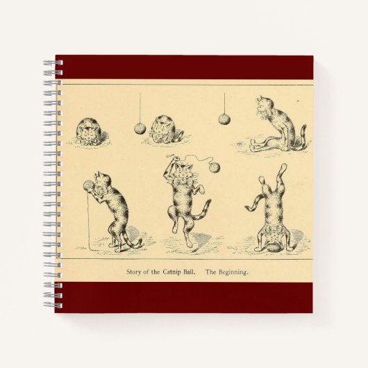  Funny Catnip Cat Notitieboek (Voorkant)