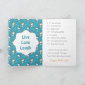 Funny Cats and Cute Butterflies Pattern Kaart (Binnen)