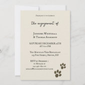 Funny Cats Custom Photo Engagement Party Kaart (Achterkant)