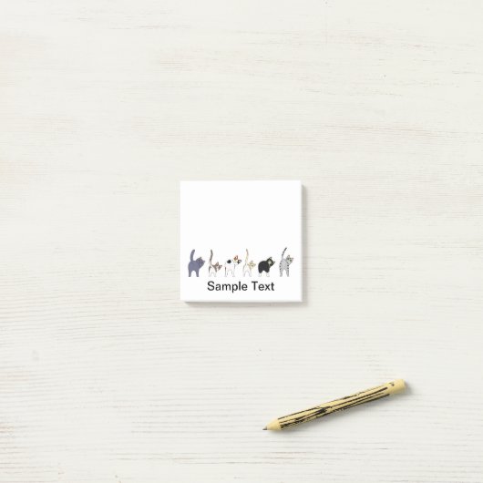 funny cats design post it post-it® notes (Op bureau)