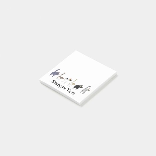 funny cats design post it post-it® notes (Schuin)