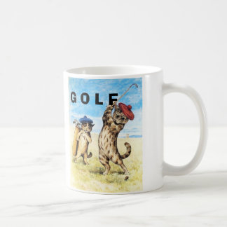 Funny Cats die Golf Caddy Design spelen Koffiemok