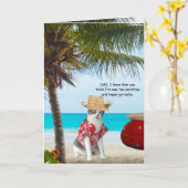 Funny Cats, Fun Loving Son, Vaderdag Kaart (Gele Bloem)