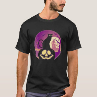 Funny Cats Halloween , Happy Halloween - Ca T-shirt