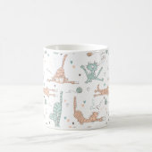 Funny Cats in Cute Style Koffiemok (Center)