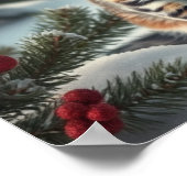 Funny Cats in Preppy Winter Attire and Hats   Poster (Hoek)