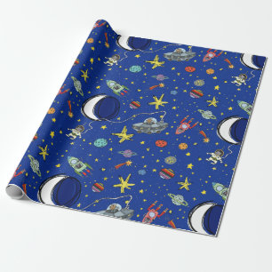 Funny Cats in Space All-Occasion Cadeaupapier