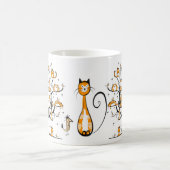 Funny CATS in the Trees Koffiemok (Center)