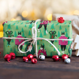 Funny Cats Model Ugly KerstSweaters Cadeaupapier