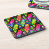 Funny Cats Pattern-54578 Bier Onderzetter (Linkerzijde)