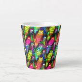 Funny Cats Pattern-54578 Latte Mok (Voorkant)