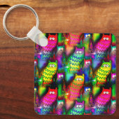 Funny Cats Pattern-54578 Sleutelhanger (Voorkant)