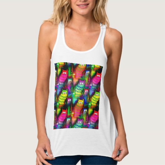 Funny Cats Pattern-54578 Tanktop (Voorkant)