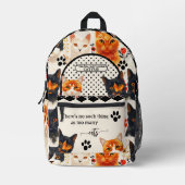 Funny Cats Schattige Retro Cat Lover Bedrukte Rugzak (Voorkant)