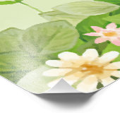 Funny Cats Singing under Cherry Blossom Foto Afdruk (Hoek)