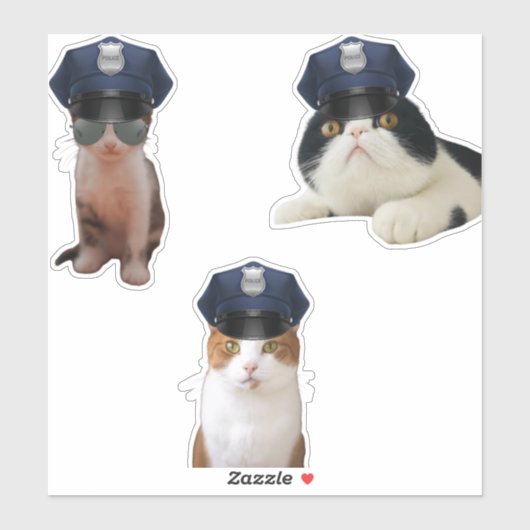 Funny Cats Sticker (Vel)