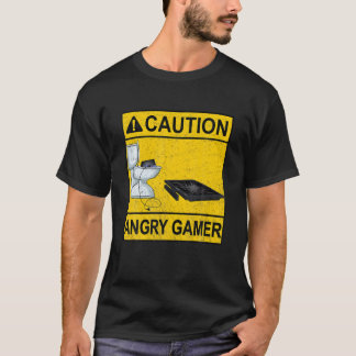 Funny Caudron Angry Gamer Broken Video Game Player T-shirt
