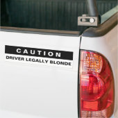 Funny CAUTION-bumpersticker Bumpersticker (Op Truck)