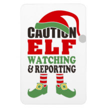 Funny Caution ELF WATCHING Kerstmis