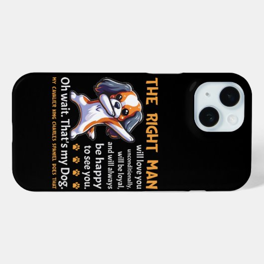 Funny Cavalier King Charles Spaniel Dog Case-Mate iPhone Case (Achterkant (horizontaal))
