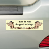 Funny Caveman Bumpersticker (Op auto)