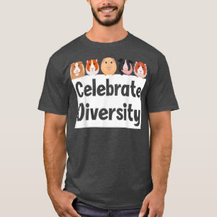 Funny Celebrate Diversity Cute Guinee Pig Eigenaar T-shirt