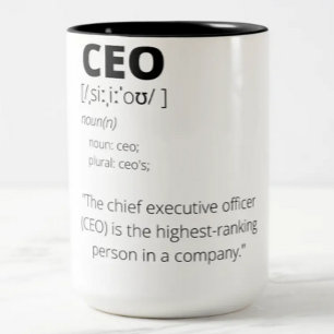 Funny CEO gift mok voor mannen en vrouwen