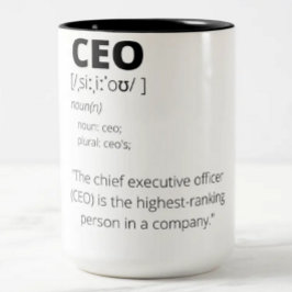 Funny CEO gift mok voor mannen en vrouwen
