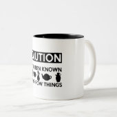 Funny Ceramics Pottery Handmade Clay Maker Tweekleurige Koffiemok (Voorkant rechts)